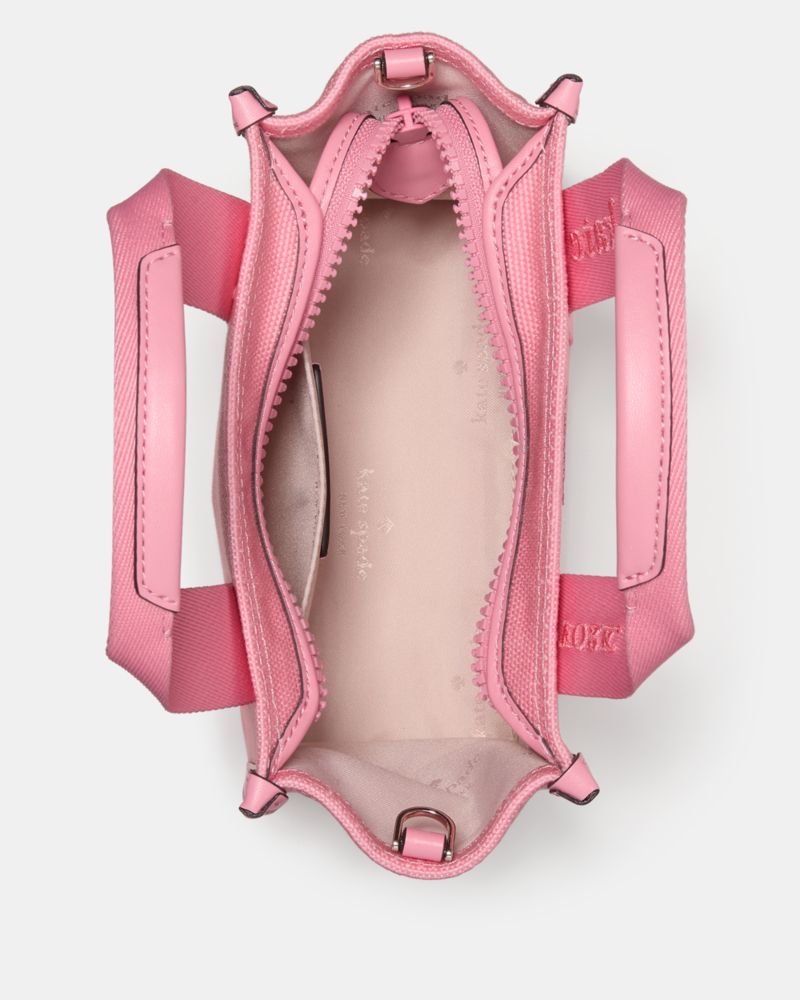 KateSpade Kip Canvas Mini Tote Bag Grapefruit Soda