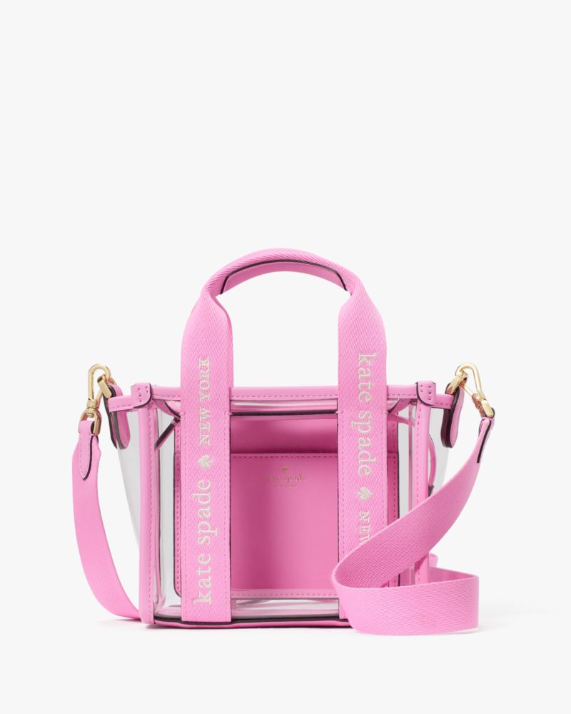 KateSpade Kip Clear Mini Tote Surf Pink