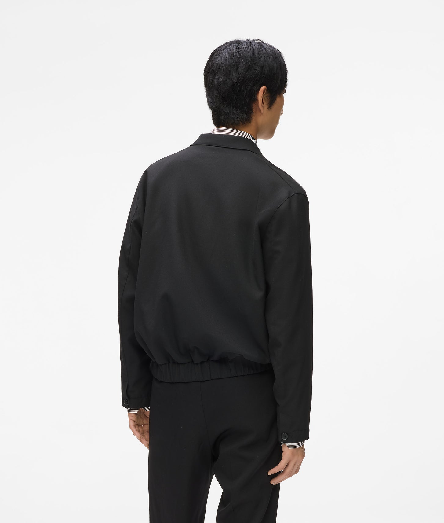 Karl Lagerfeld Short Double-Breasted Blazer Black