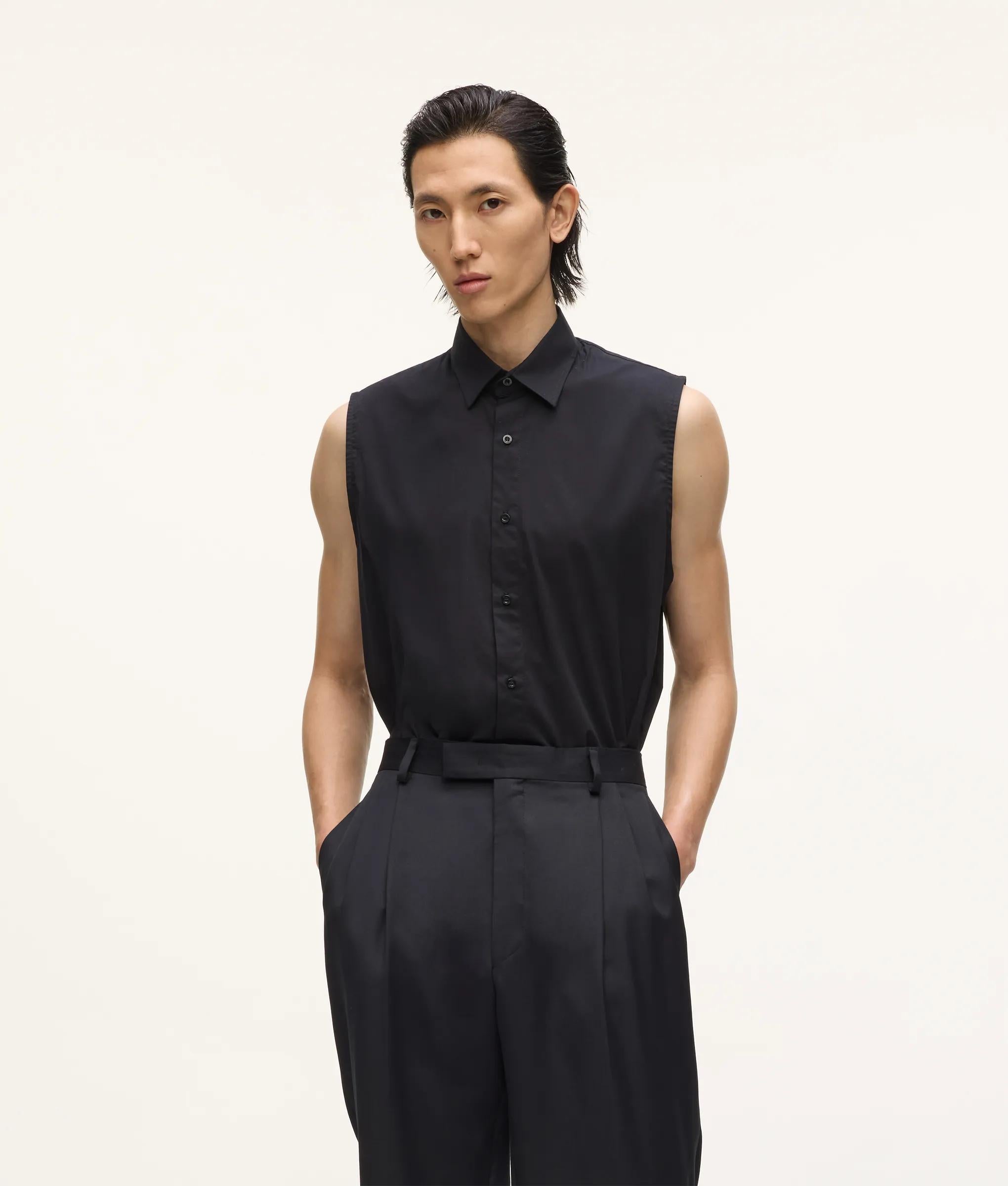 Karl Lagerfeld Kl Studio Sleeveless Shirt Black
