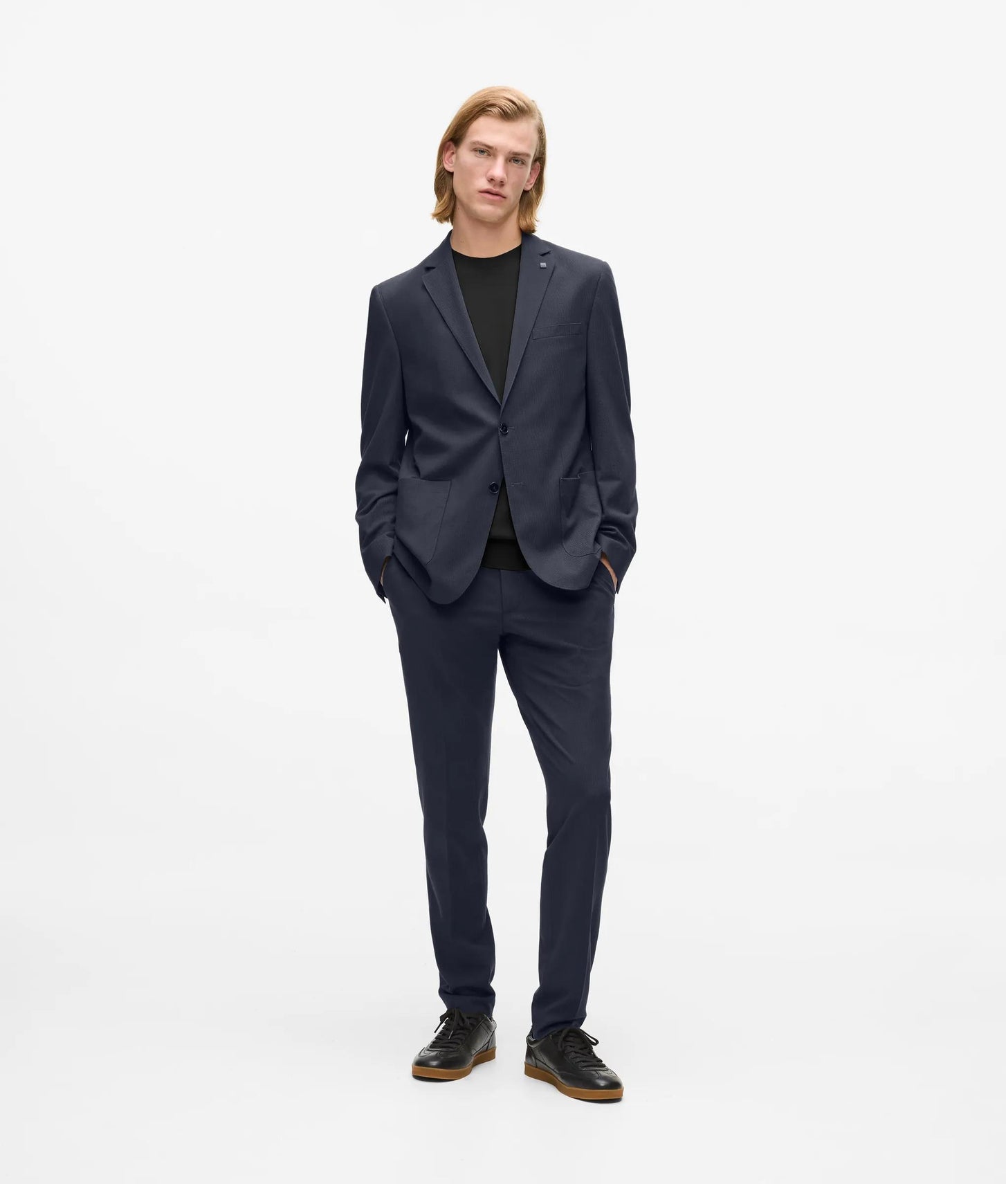 Karl Lagerfeld Patch Pocket Blazer Navy
