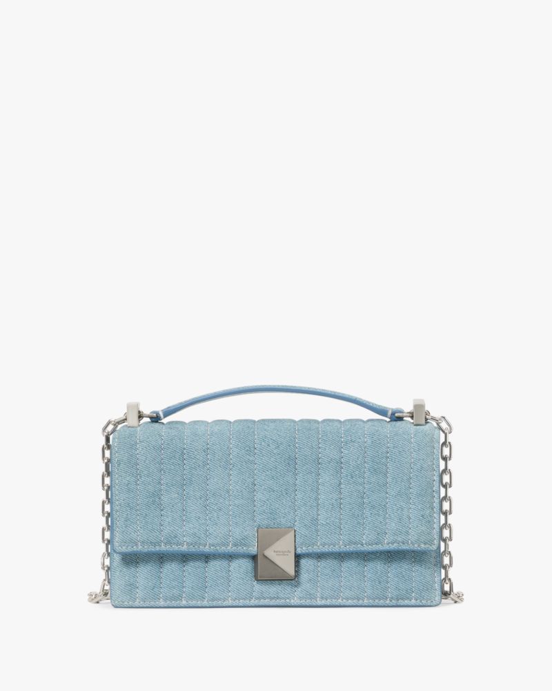 KateSpade Deco Quilted Mini Crossbody Bag Blue Multi