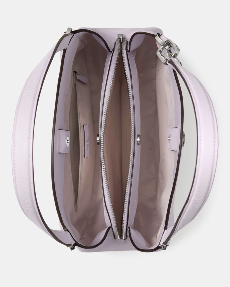 KateSpade Kayla Large Triple Compartment Shoulder Bag Light Frozen Lilac