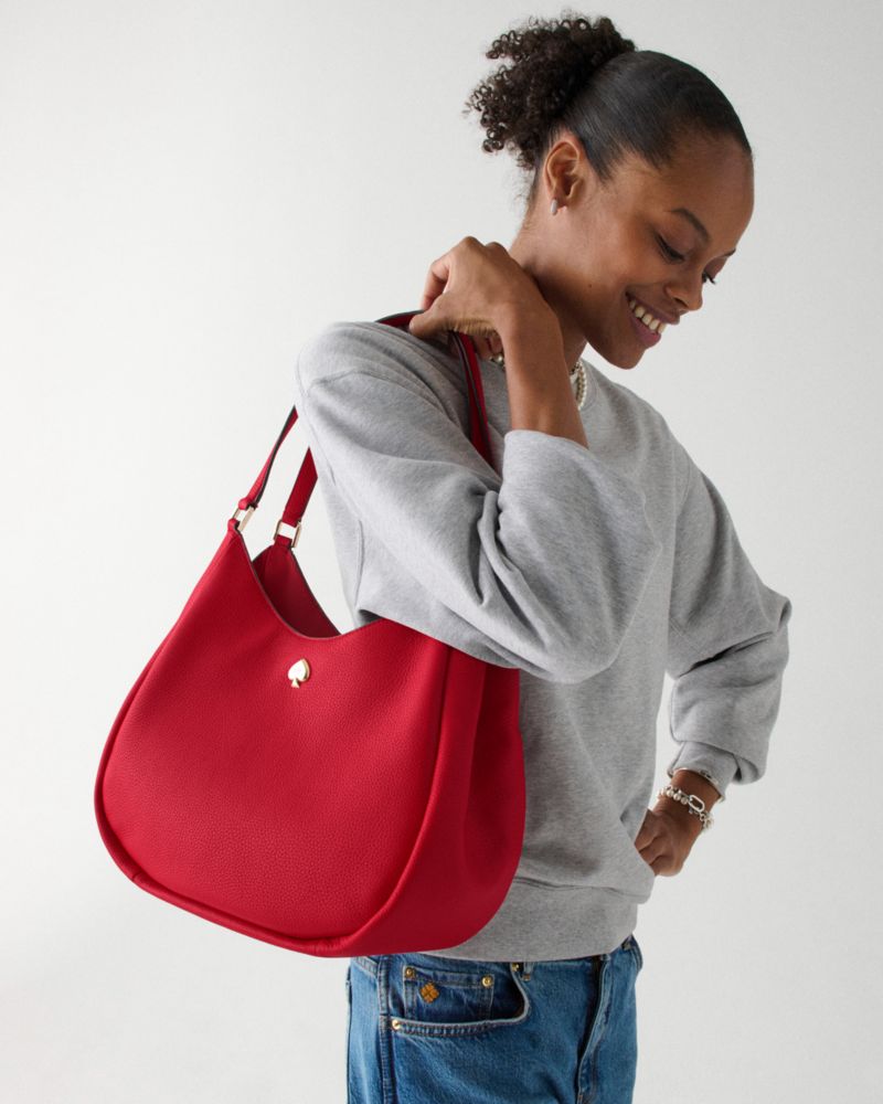 KateSpade Kayla Large Triple Compartment Shoulder Bag Perfect Cherry