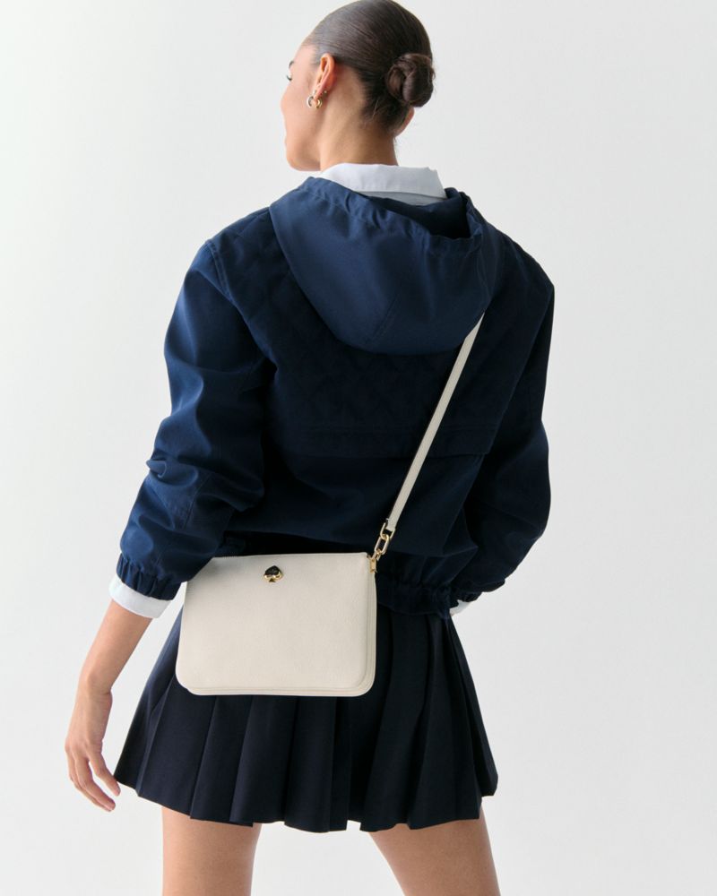 KateSpade Kayla Small Triple Compartment Crossbody Meringue