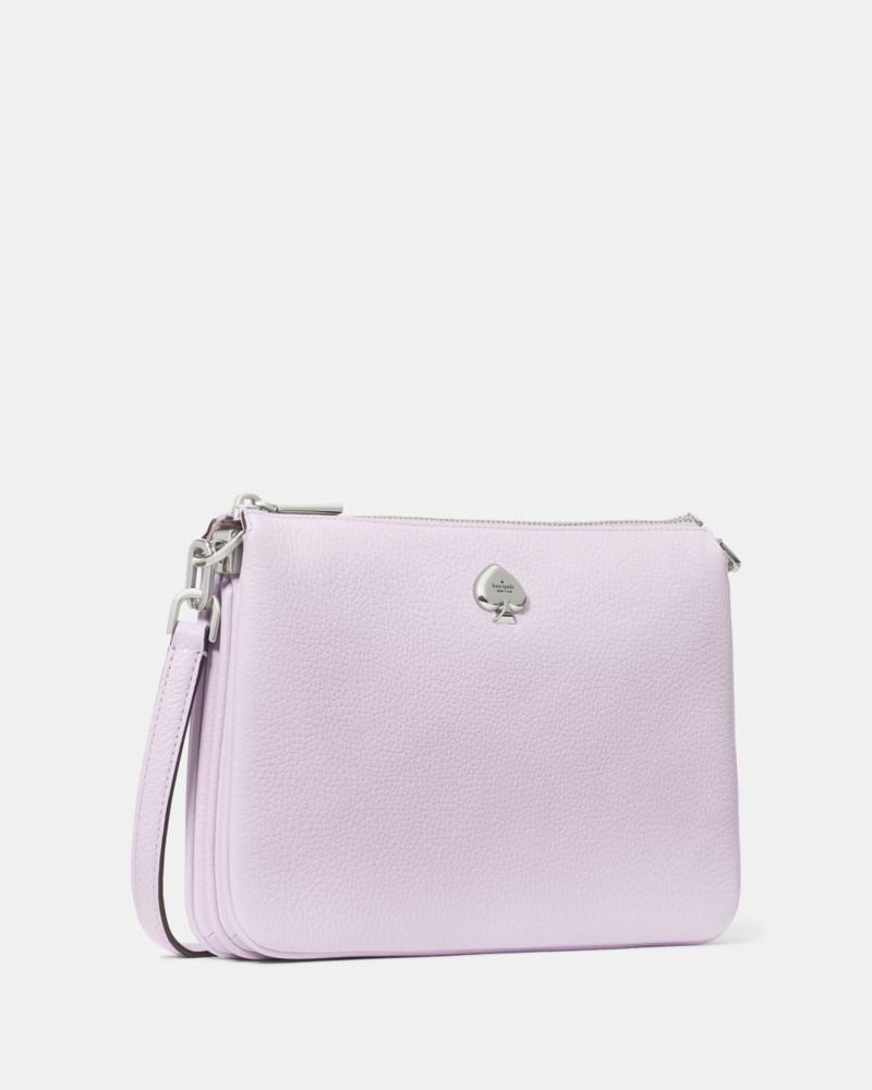 KateSpade Kayla Small Triple Compartment Crossbody Light Frozen Lilac