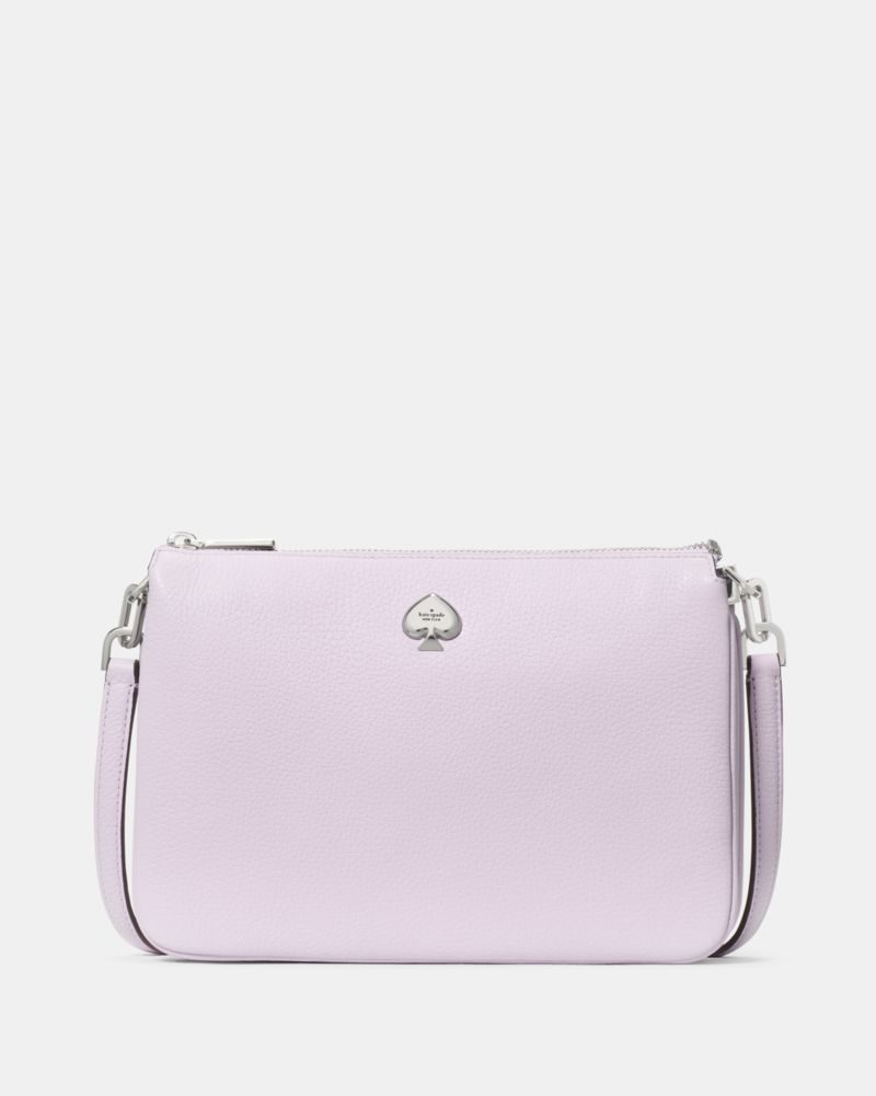 KateSpade Kayla Small Triple Compartment Crossbody Light Frozen Lilac