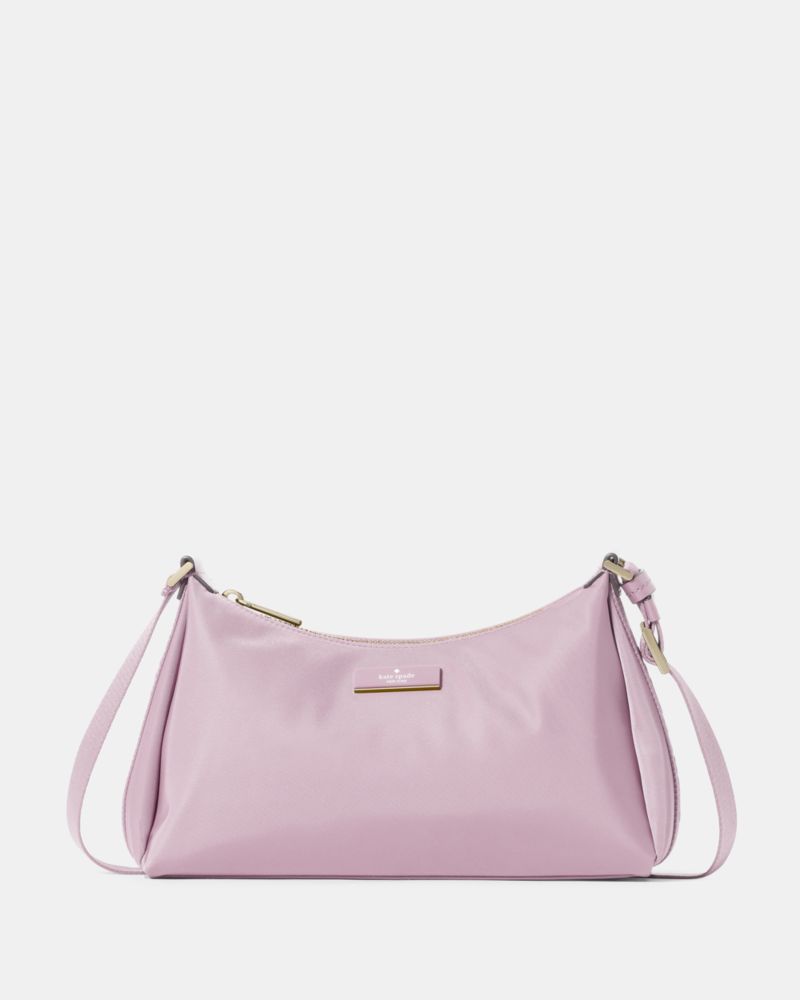 KateSpade Carter Nylon Small Shoulder Bag Lavender Smoke