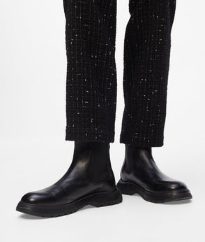 Karl Lagerfeld Tonal Piping Pants Black