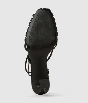 Karl Lagerfeld Linen Blend Shift Dress Black