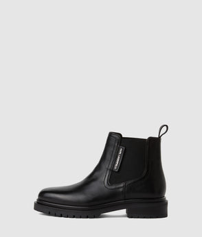 Karl Lagerfeld Ribbed Long-Sleeved Dress Washed Black
