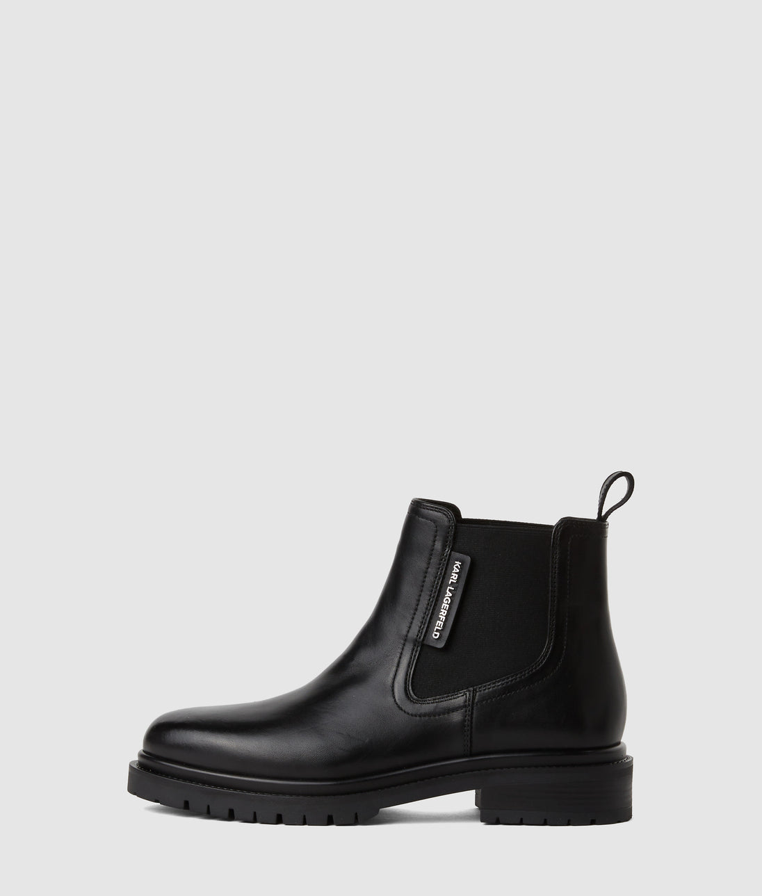 Karl Lagerfeld Ribbed Long-Sleeved Dress Washed Black
