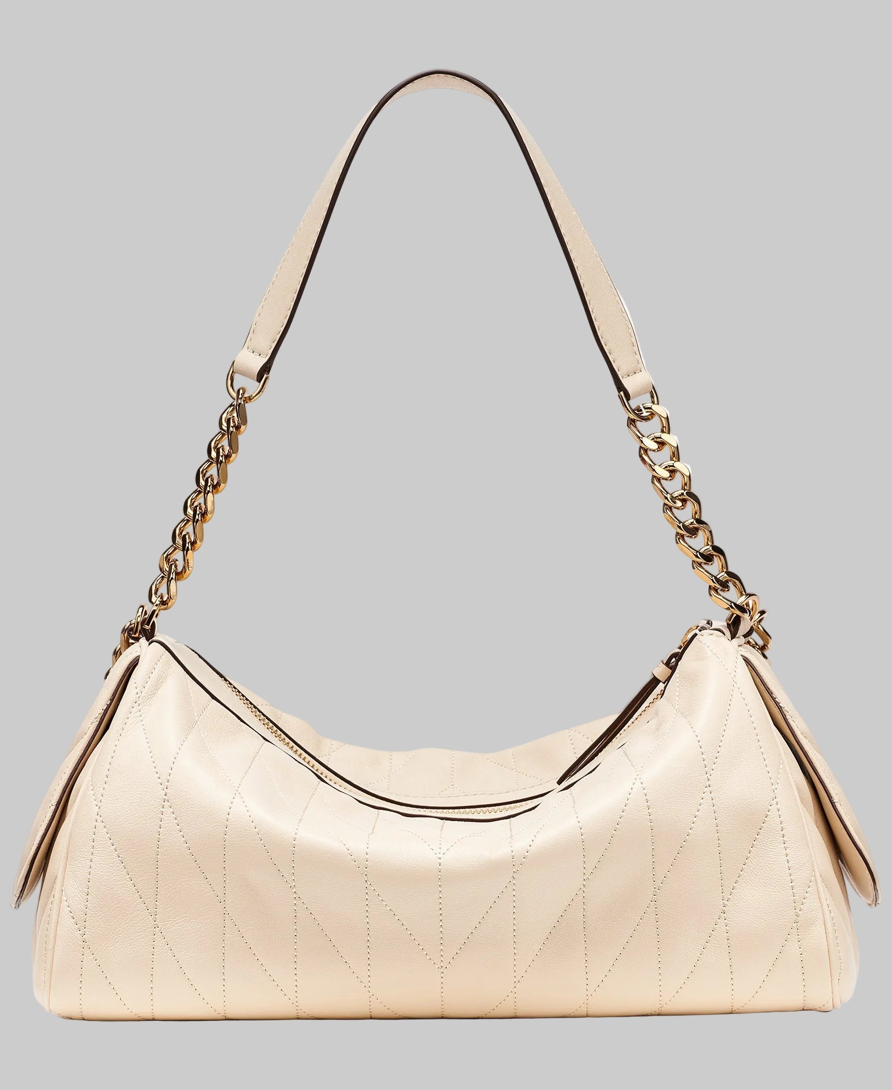 KarlLagerfeld Lafayette satchel with karl puff charm brie