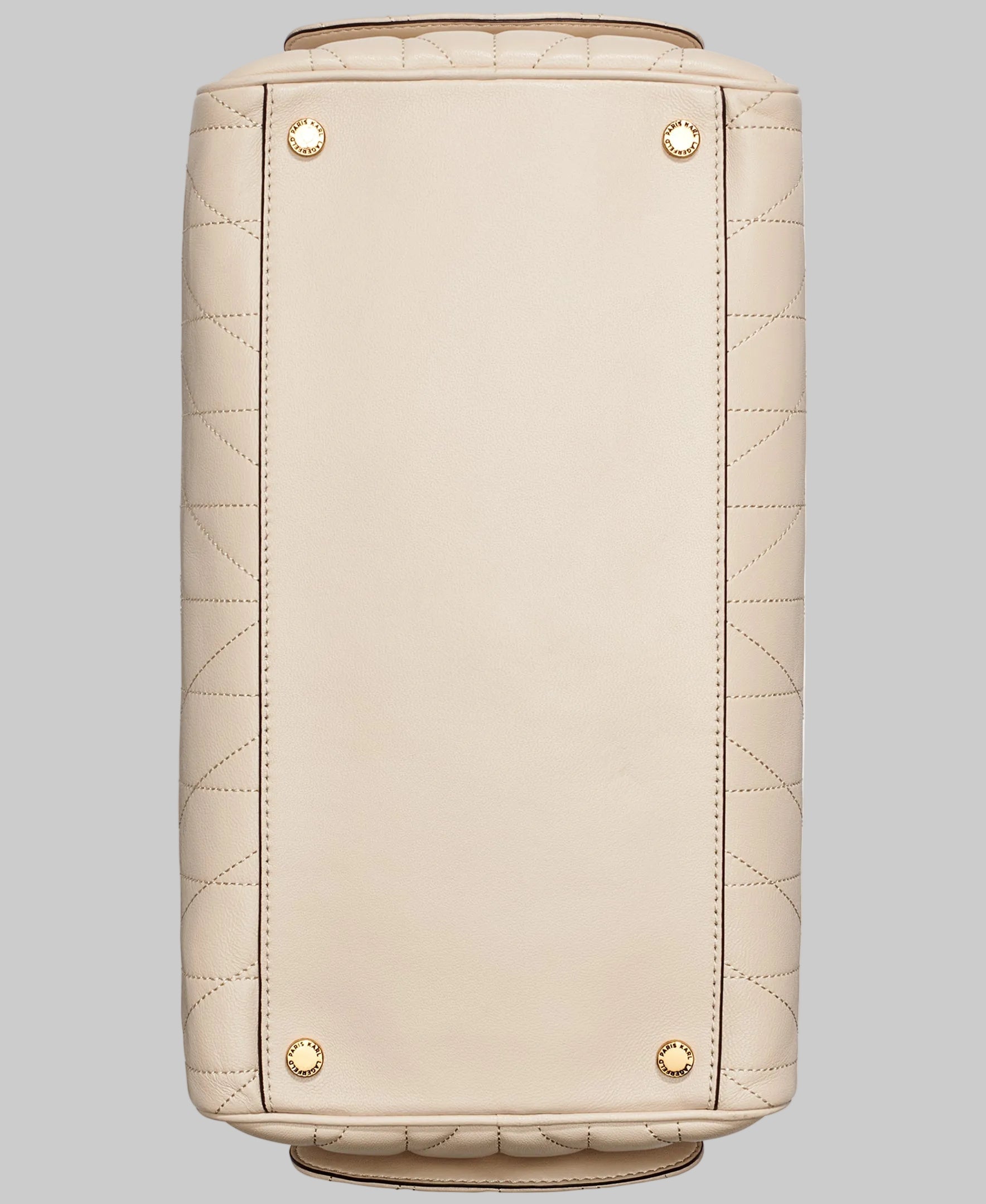 KarlLagerfeld Lafayette satchel with karl puff charm brie