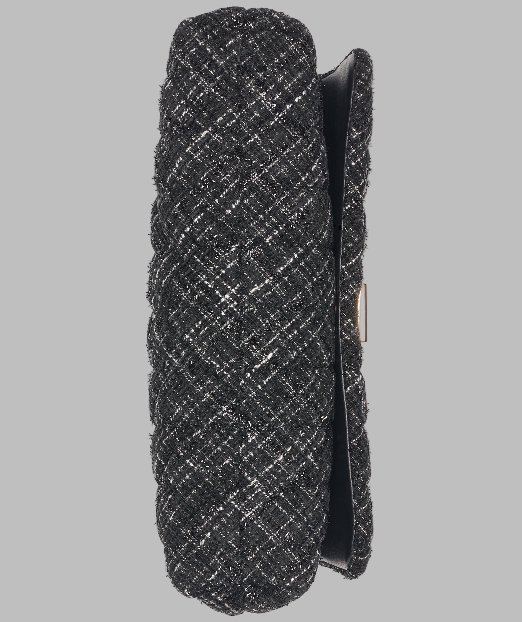 KarlLagerfeld Lafayette tweed shoulder bag black
