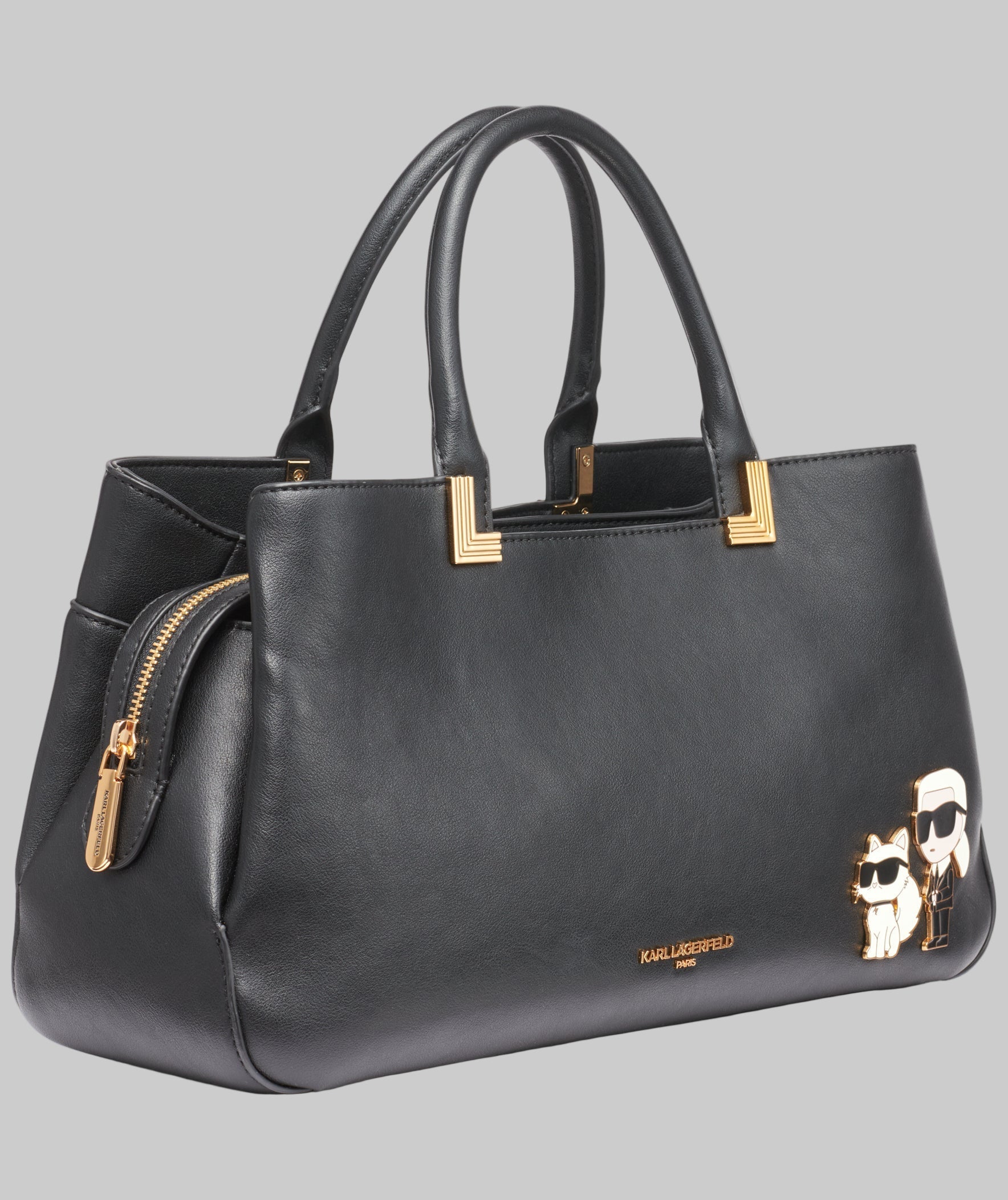 KarlLagerfeld Meribel satchel with pins black