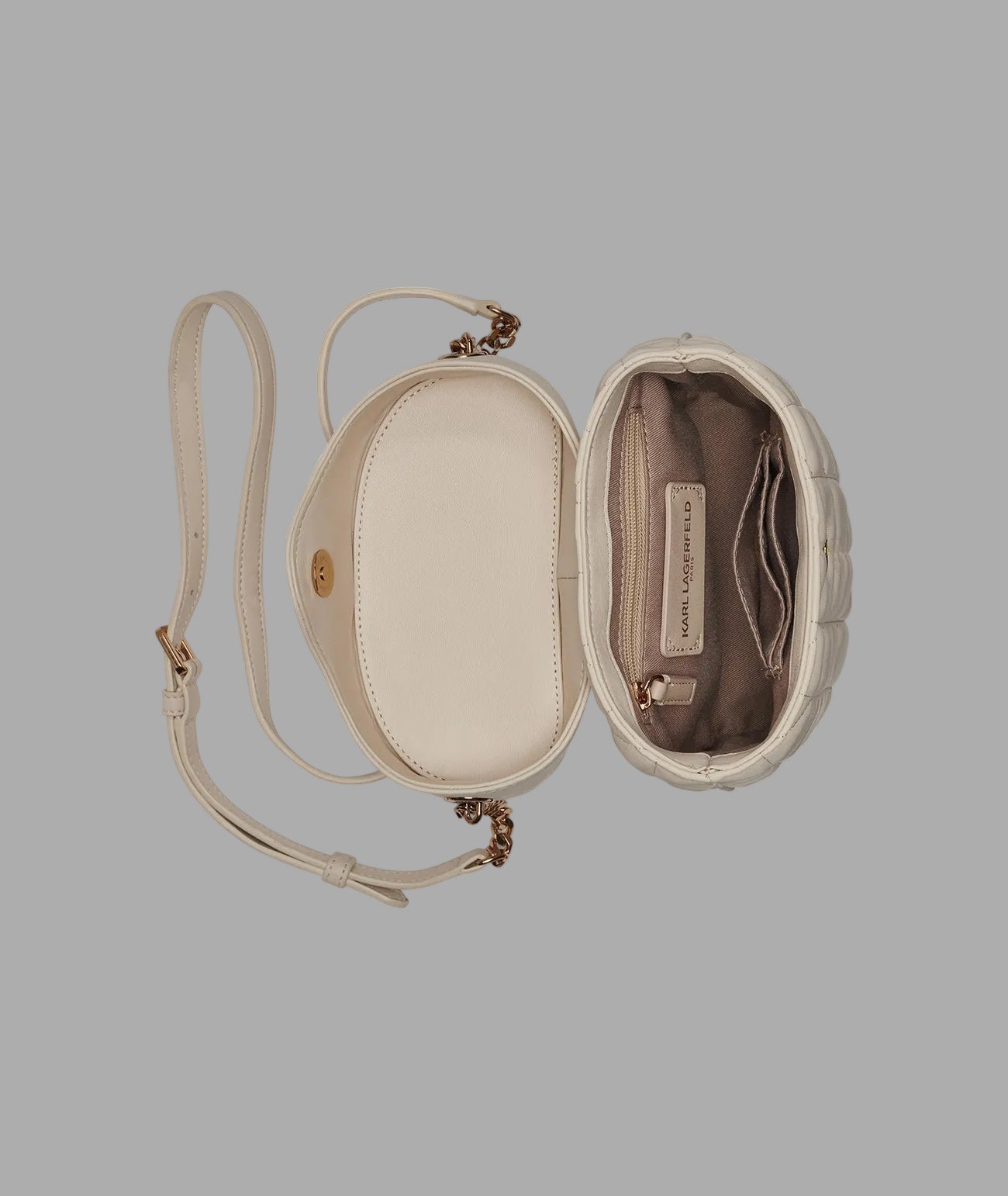 KarlLagerfeld Lafayette crossbody bucket bag brie
