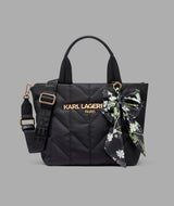 KarlLagerfeld Voyage nylon tote with bow black / gold