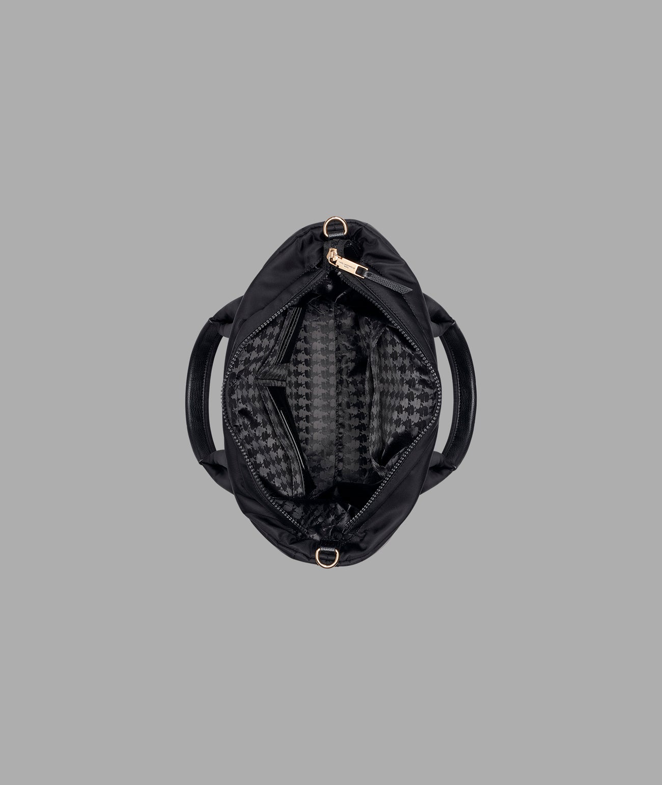 KarlLagerfeld Voyage nylon tote with bow black / gold