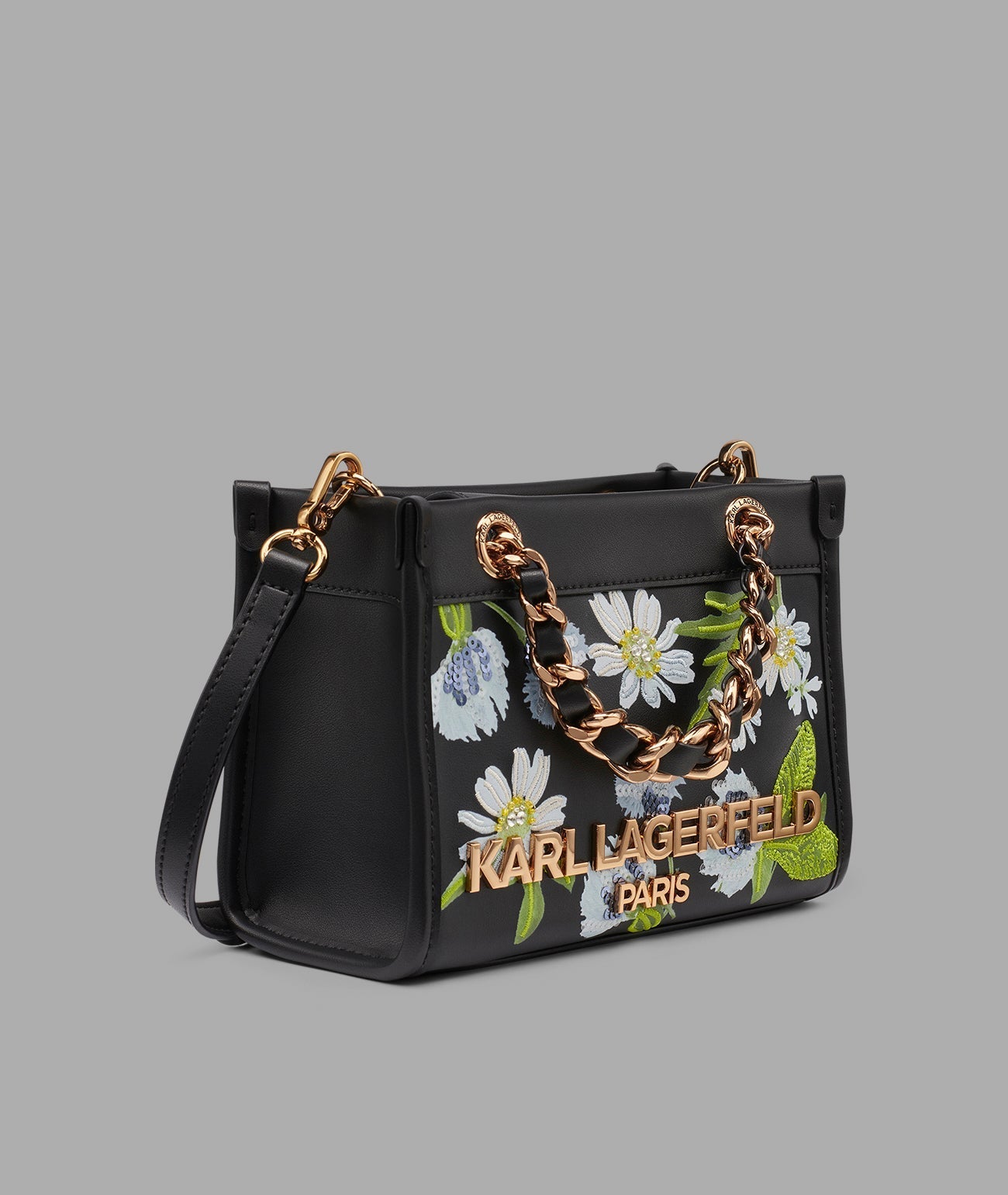 KarlLagerfeld Savoie floral mini crossbody black multi 4