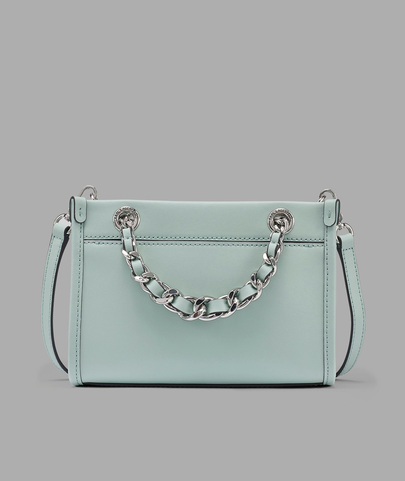 KarlLagerfeld Savoie small leather crossbody fresh mint