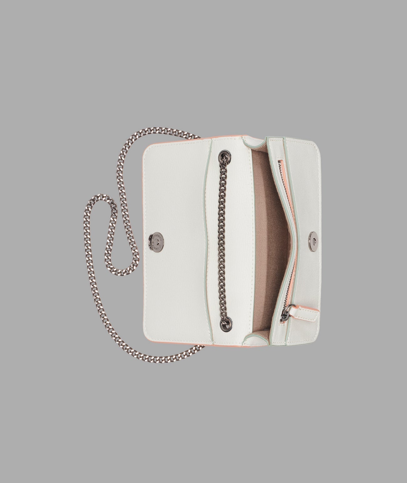 KarlLagerfeld Kosette shoulder bag with oversized fashion pins winter white/silver