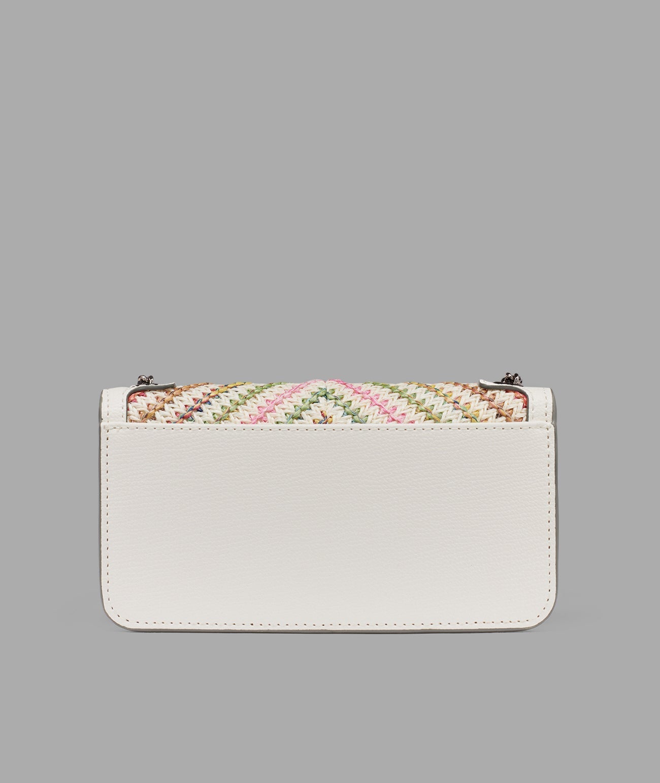 KarlLagerfeld Kosette chevron raffia shoulder bag raffia multi combo