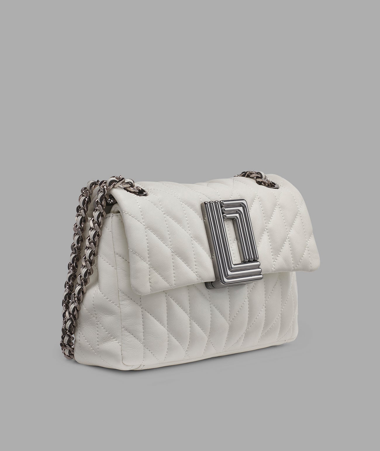 KarlLagerfeld Lafayette mini crossbody winter white/silver