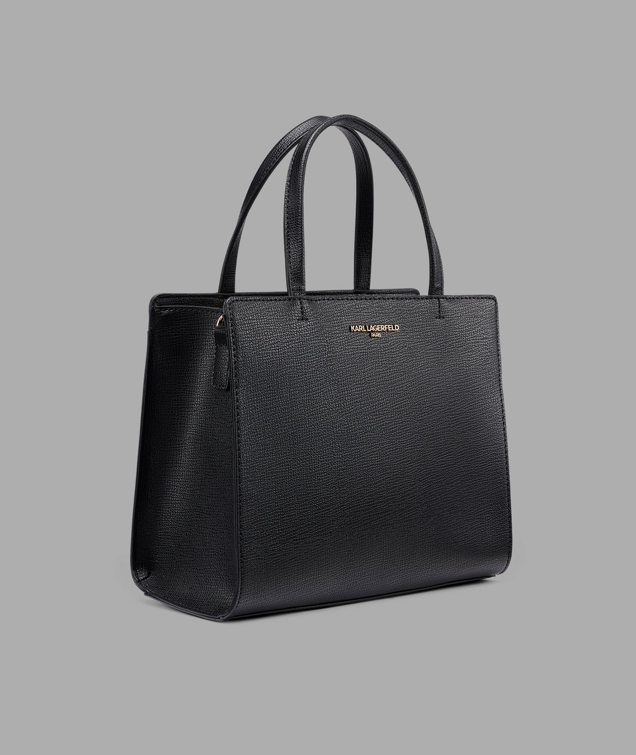 KarlLagerfeld Maybelle satchel with choupette charm black / gold