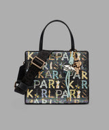 KarlLagerfeld Maybelle satchel with sequins black multi