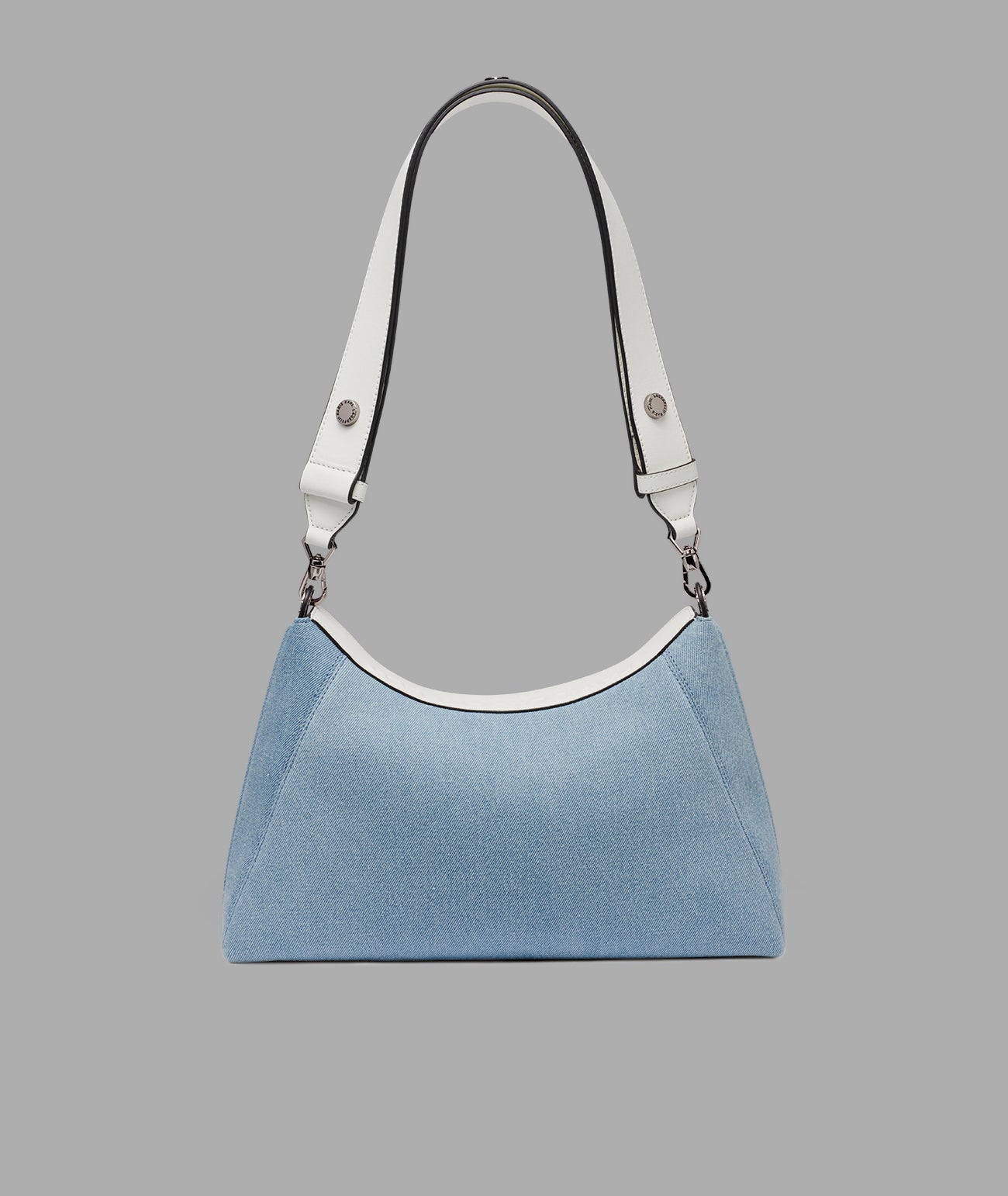 KarlLagerfeld Nikole mini crossbody with hangoff light denim