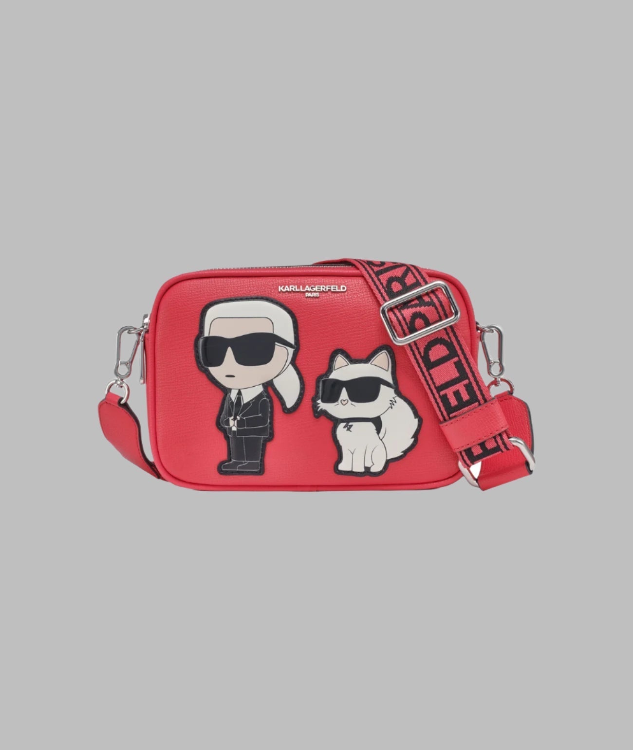 KarlLagerfeld Maybelle camera crossbody french rose