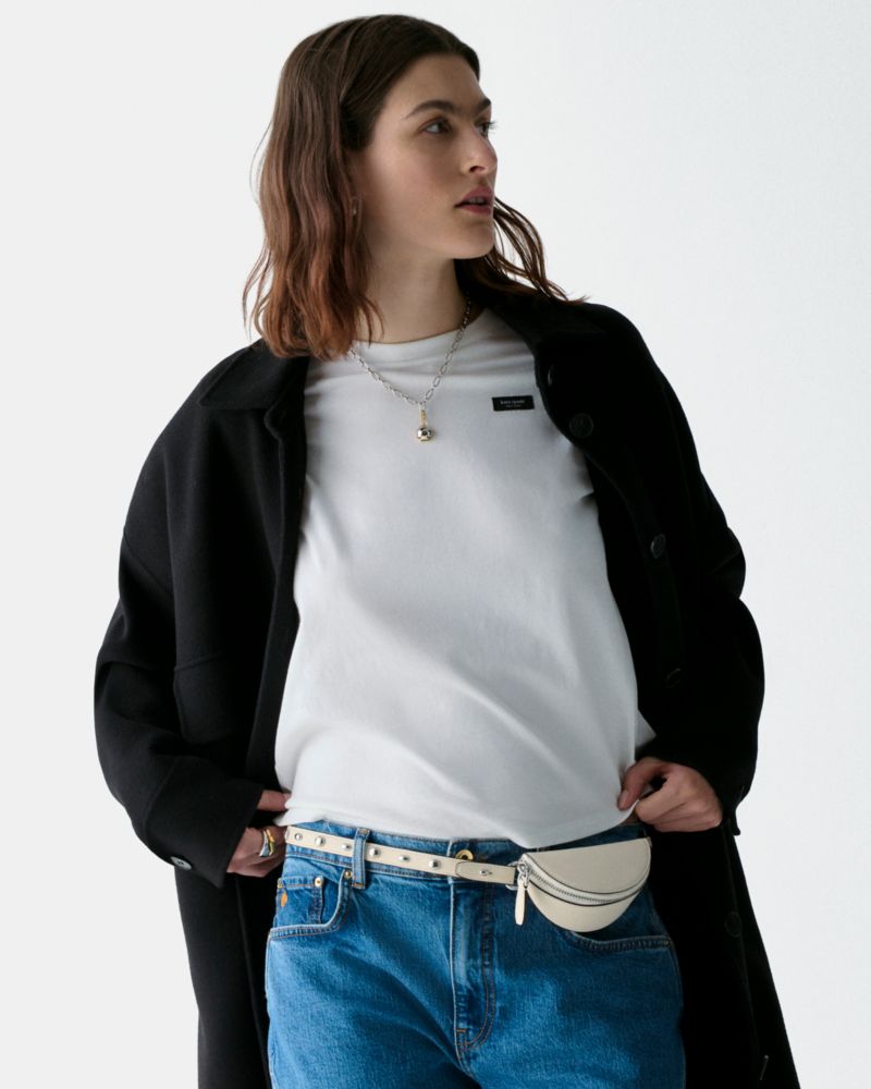 KateSpade Duo Crossbody Bag Cashew Milk