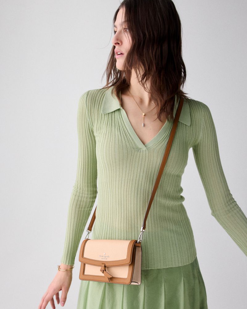 KateSpade Knott Mini Crossbody Bag Crisp Peach Multi