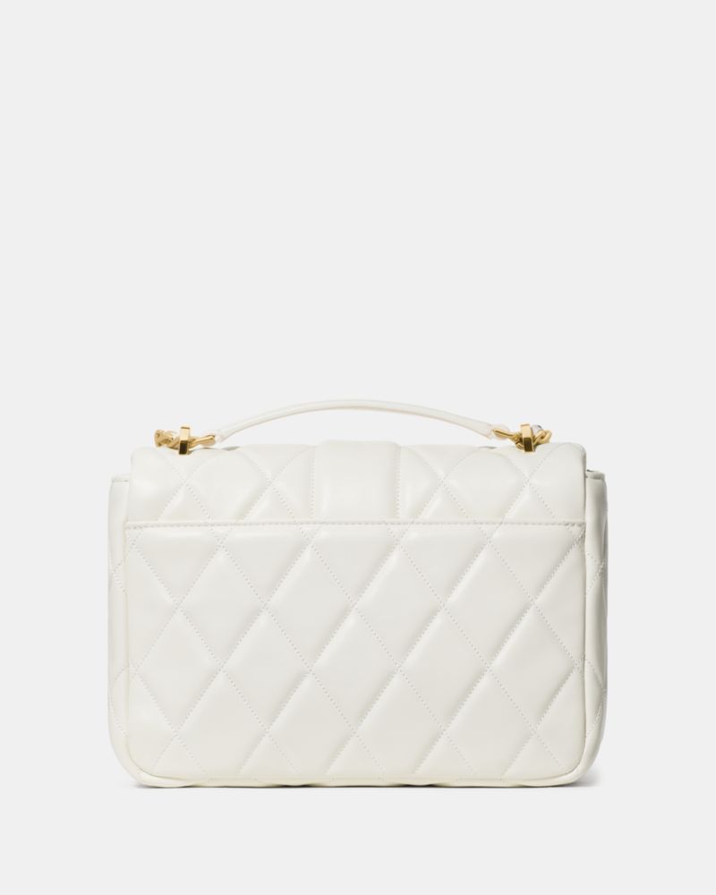 KateSpade Carey Quilted Small Flap Crossbody Meringue