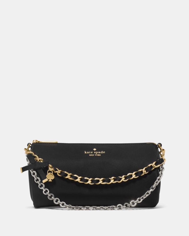 KateSpade Roulette Nylon Mini Crossbody Convertible Bag Black