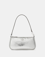 KateSpade Kayla Metallic Convertible Wristlet Silver