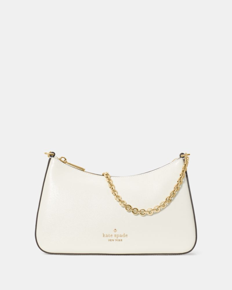 KateSpade Margot Textured Patent Leather Convertible Crossbody Meringue
