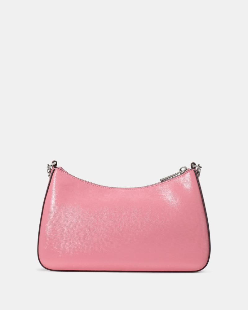 KateSpade Margot Textured Patent Leather Convertible Crossbody Grapefruit Soda
