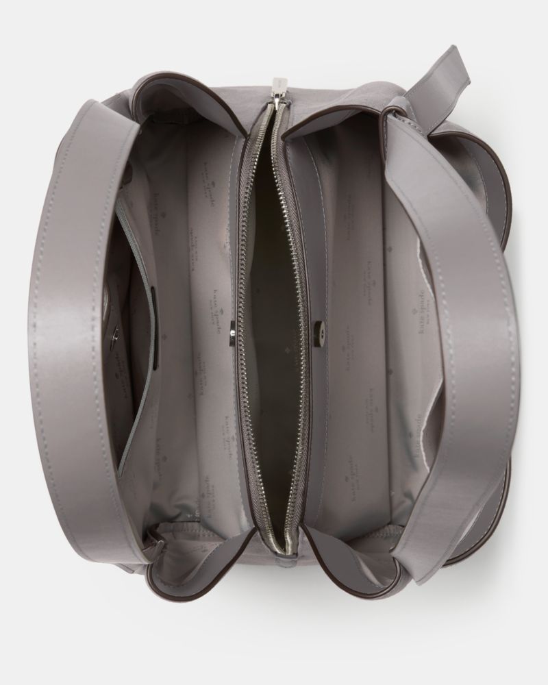 KateSpade Knott Suede Large Carryall Hare Grey Multi