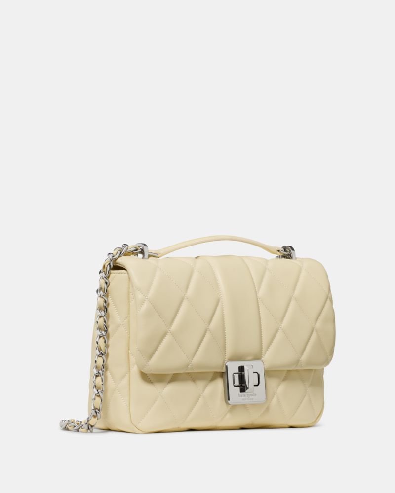 KateSpade Carey Quilted Crossbody Bag Lemon Fondant