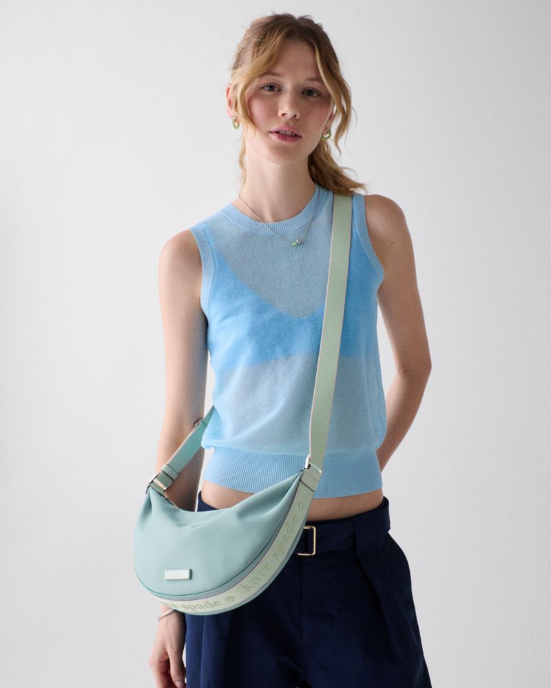 KateSpade Carter Nylon Sling Crossbody Bag Aventurine Multi