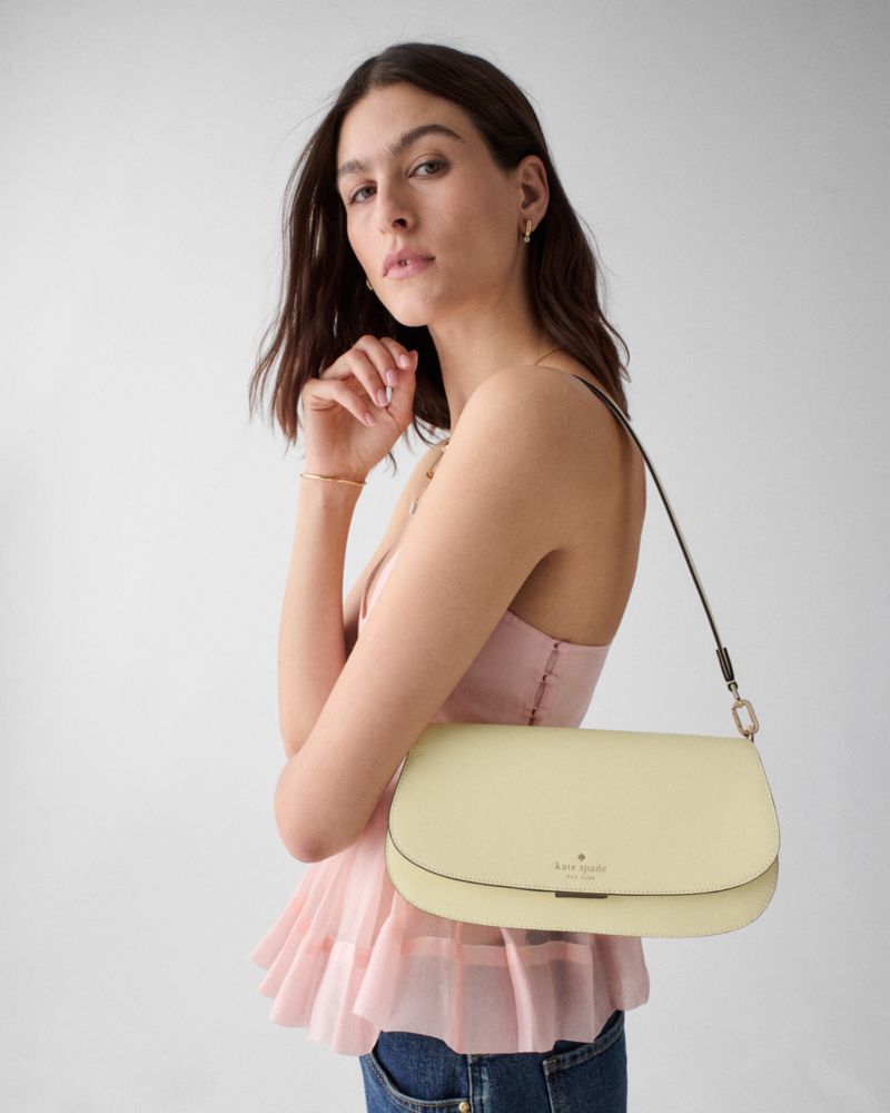 KateSpade Quinn Shoulder Bag Lemon Fondant