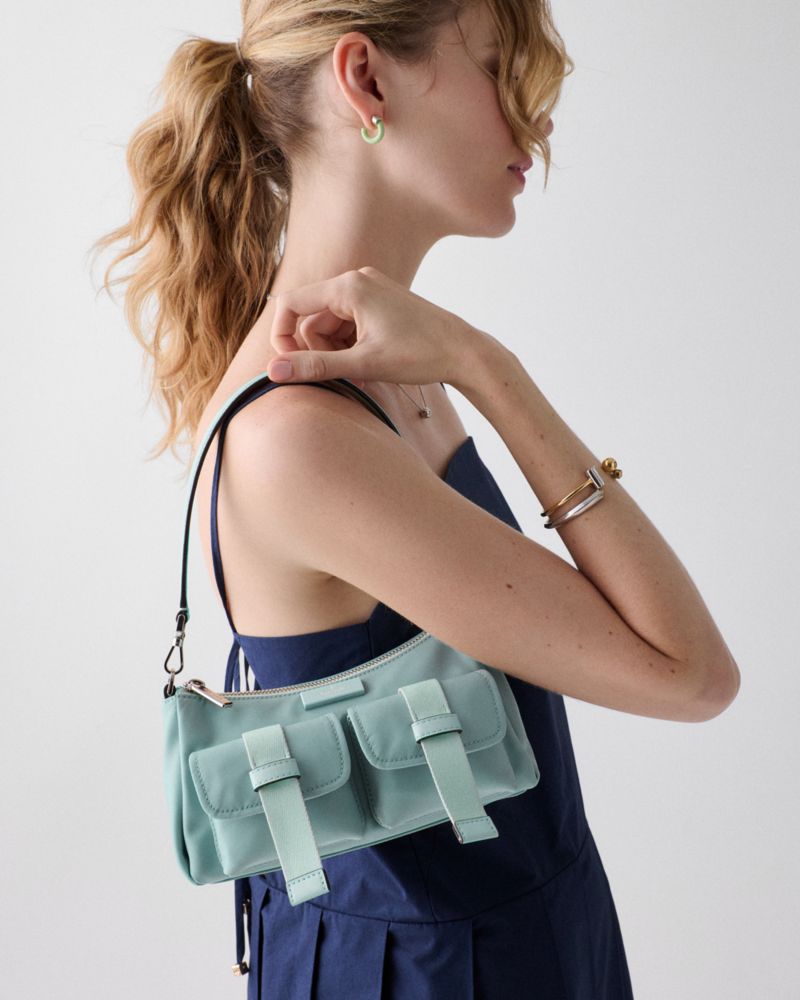 KateSpade Carter Nylon Cargo Crossbody Bag Aventurine Multi