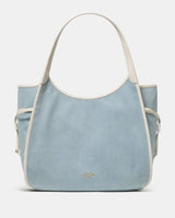 KateSpade Stash Denim Large Carryall Bag Blue Multicolor