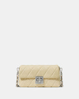 KateSpade Carey Quilted Wallet On Chain Lemon Fondant