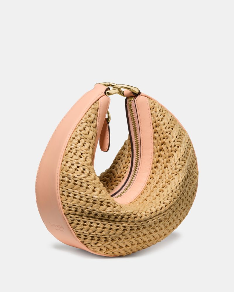 KateSpade Duo Straw Crossbody Bag Light Cantaloupe Multi