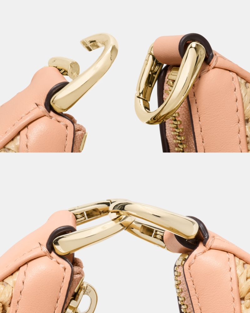 KateSpade Duo Straw Crossbody Bag Light Cantaloupe Multi