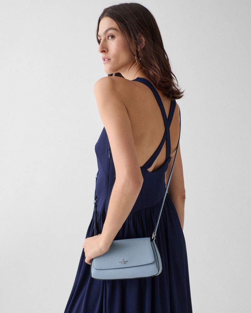 KateSpade Sutton Mini Flap Crossbody Muted Blue