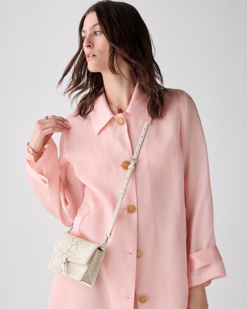 KateSpade Knott Snake Mini Crossbody Bag Natural Multi
